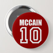 JOHN MCCAIN-verkiezingstandar Ronde Button 4,0 Cm (Voorkant /achterkant)