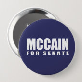 JOHN MCCAIN-verkiezingstandar Ronde Button 4,0 Cm (Voorkant /achterkant)