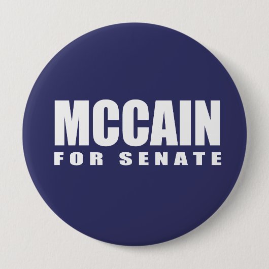 JOHN MCCAIN-verkiezingstandar Ronde Button 4,0 Cm (Voorkant)