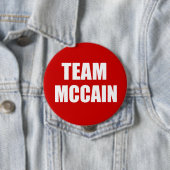 JOHN MCCAIN-verkiezingstandar Ronde Button 4,0 Cm (In situ)