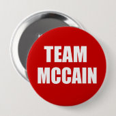 JOHN MCCAIN-verkiezingstandar Ronde Button 4,0 Cm (Voorkant /achterkant)