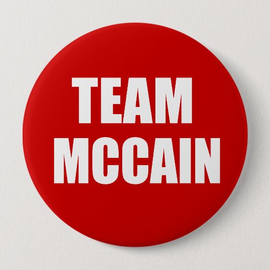 JOHN MCCAIN-verkiezingstandar Ronde Button 4,0 Cm (Voorkant)