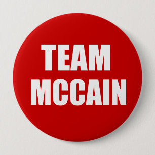 JOHN MCCAIN-verkiezingstandar Ronde Button 4,0 Cm