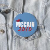 JOHN MCCAIN-verkiezingstandar Ronde Button 4,0 Cm (In situ)