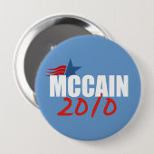 JOHN MCCAIN-verkiezingstandar Ronde Button 4,0 Cm (Voorkant /achterkant)
