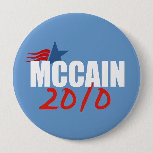 JOHN MCCAIN-verkiezingstandar Ronde Button 4,0 Cm (Voorkant)