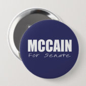 JOHN MCCAIN-verkiezingstandar Ronde Button 4,0 Cm (Voorkant /achterkant)
