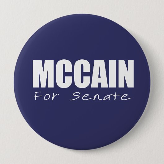 JOHN MCCAIN-verkiezingstandar Ronde Button 4,0 Cm (Voorkant)