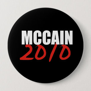 JOHN MCCAIN-verkiezingstandar Ronde Button 4,0 Cm