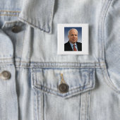 John McCain Vierkante Button 5,1 Cm (In situ)