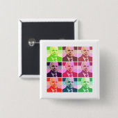 John McCain Vierkante Button 5,1 Cm (Voorkant /achterkant)