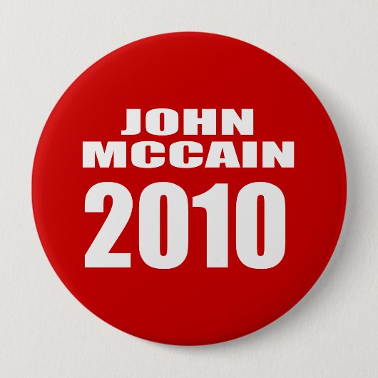 JOHN MCCAIN VOOR SENAAT RONDE BUTTON 4,0 CM (Voorkant)