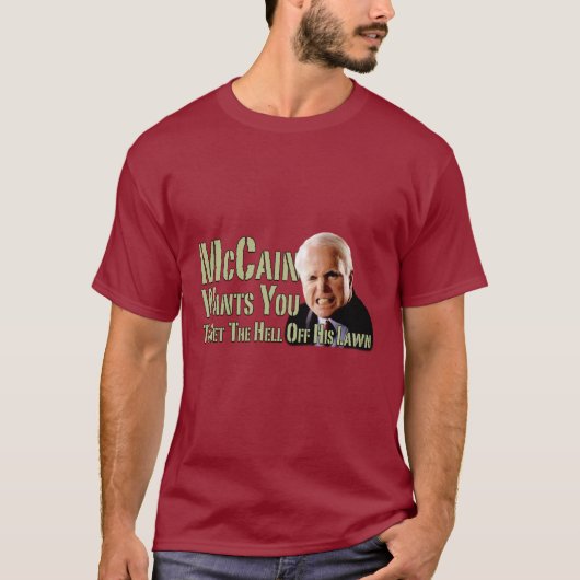 John McCain's Lawn T-shirt (Voorkant)