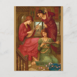 John Melhuish Strudwick Op de gouden dagen CC1049 Briefkaart