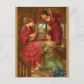 John Melhuish Strudwick Op de gouden dagen CC1049 Briefkaart (Voorkant)