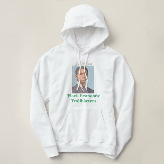 John Merrick - Zwarte economische pioniers Hoodie (Design voorkant)