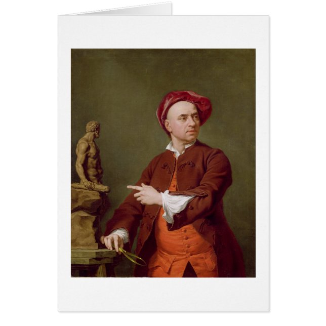 John Michael Rysbrack modelleert zijn Terra-Cotta  (Voorkant)