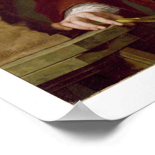 John Michael Rysbrack modelleert zijn Terra-Cotta  Poster (Hoek)