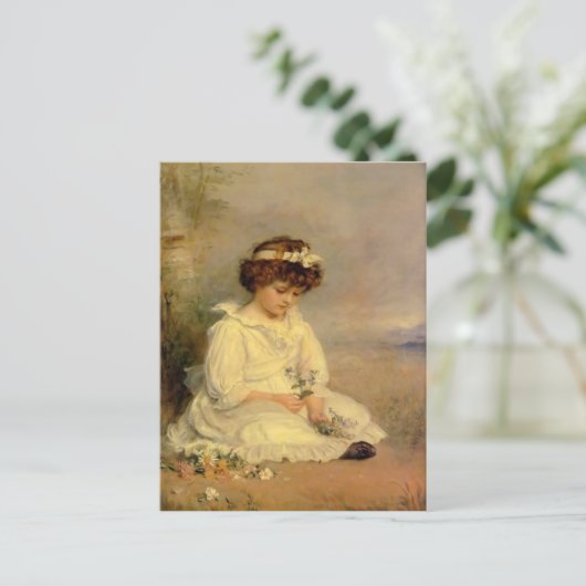 John Millais - Little Speedwell's Darling Blue Briefkaart (Staand voorkant)