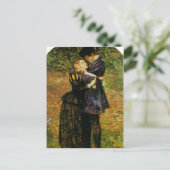 John Millais-Weigering van onderdak door een Hugue Briefkaart (Staand voorkant)