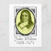 John Milton Briefkaart (Voorkant)