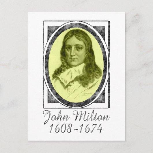 John Milton Briefkaart (Voorkant)