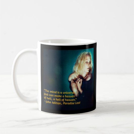 John Milton citaat Koffiemok (Links)