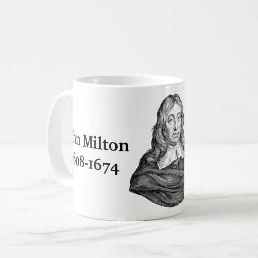 John Milton citeert boeken Koffiemok (Voorkant links)
