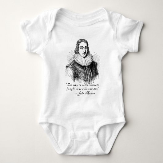 John Milton Concrete Oerwoud Quote Romper (Voorkant)