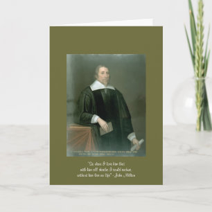 John Milton "Zo dierbaar" Quote op Dames Veter Sch Kaart