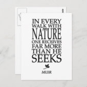 John Muir Briefkaart (Voorkant / Achterkant)