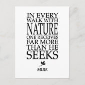 John Muir Briefkaart (Voorkant)