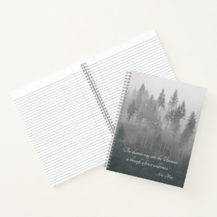 John Muir citaat bos wildernis Notitieboek