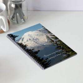 John Muir citaat Scenic Mount Rainier  Notitieboek