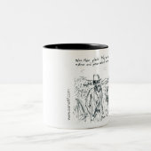 John Muir en Teddy Roosevelt Tweekleurige Koffiemok (Center)