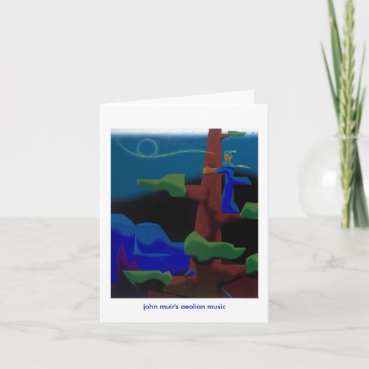 john muir eolische muziek - notecard kaart (Voorkant)