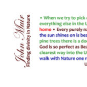 John Muir, Het vinden van goddelijkheid in de Natu Koffiemok