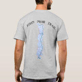 John Muir John Muir Trail Map T-shirt (Achterkant)