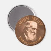 John Muir Magnet 1 ronde (Voorkant / Achterkant)