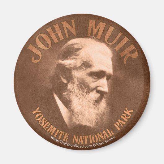 John Muir Magnet 1 ronde (Voorkant)