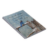 John Muir Natuur Quote Blue Jay Notitieboek (Rechterzijde)