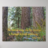 John Muir Natuur Quote Forest Wilderness Folie Afdrukken (Voorkant)