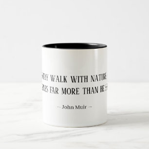 John Muir Natuurwandel Quote Mok 