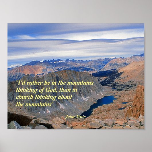 John Muir Quotation Poster (Voorkant)