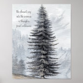 John Muir Quote Forest Wilderness Print (Voorkant)