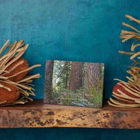 John Muir Quote Giant Conifer Forest Fotoplaat (Zijkant)