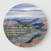 John Muir Quote Grote Klok (Voorkant)