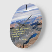 John Muir Quote Large Clock Grote Klok (Hoek)