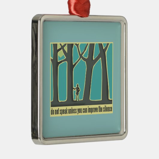 John Muir Quote Metalen Ornament (Rechts)