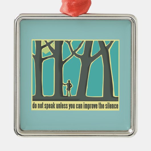 John Muir Quote Metalen Ornament (Voorkant)